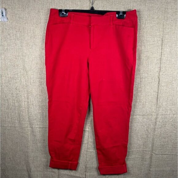 Very nice red Old Navy 3/4 pants sz 12 - Picture 1 of 5